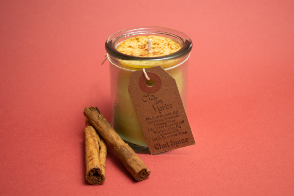 small chai spice candle